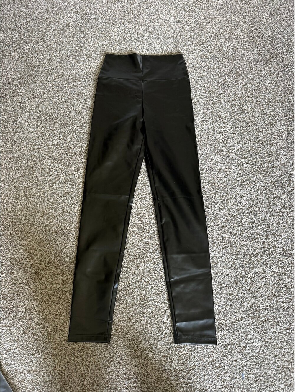 Faux leather leggings